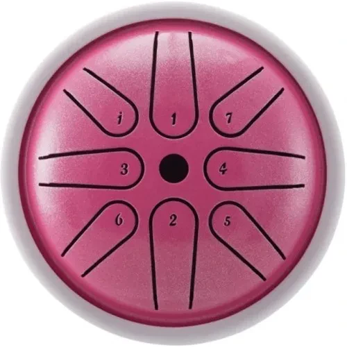 U-Turn Steel Tongue Drum 4" 8 Töne pink Klanginstrument | Neu