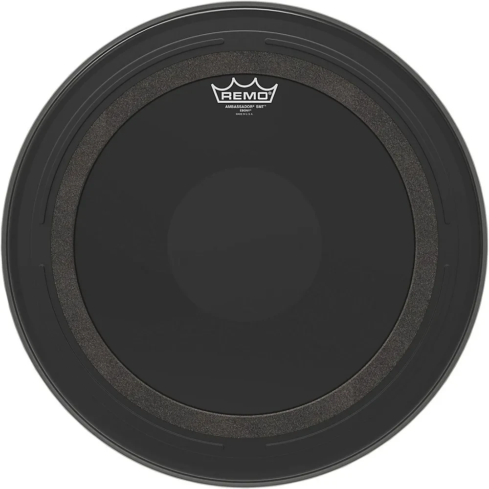 Remo Ambassador SMT Ebony Tom Drumhead  18 in.