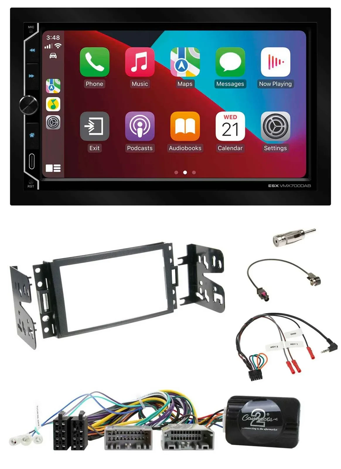 Автомагнитола для Jeep Grand Cherokee (2011–2014) ESX 2DIN DAB USB Bluetooth