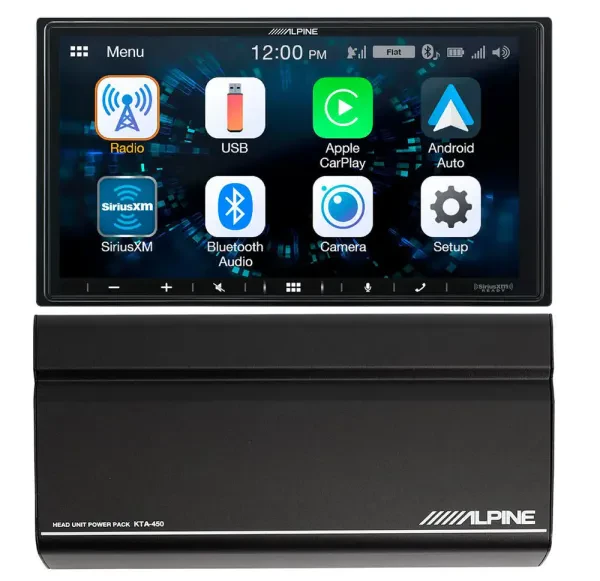 Alpine iLX-W650 Stereo + Alpine KTA-450 Amplifier | Car Audio Package