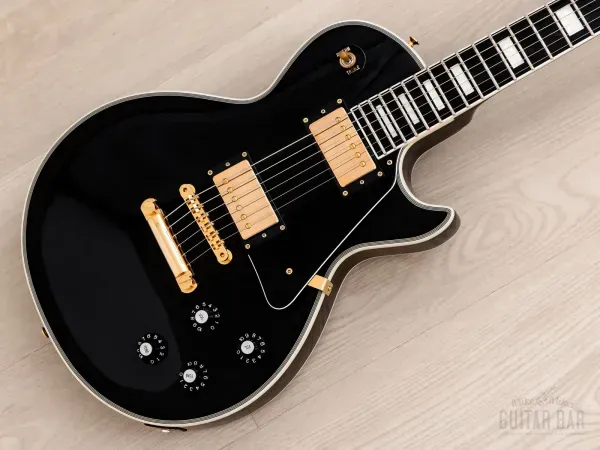 2023 ESP Edwards E-LP-CTM Black Beauty Custom, Near-Mint w/ Case & Tags, Japan