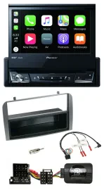 Pioneer DVD Bluetooth DAB USB Lenkrad Autoradio für Alfa 147 GT anthrazit Ablage