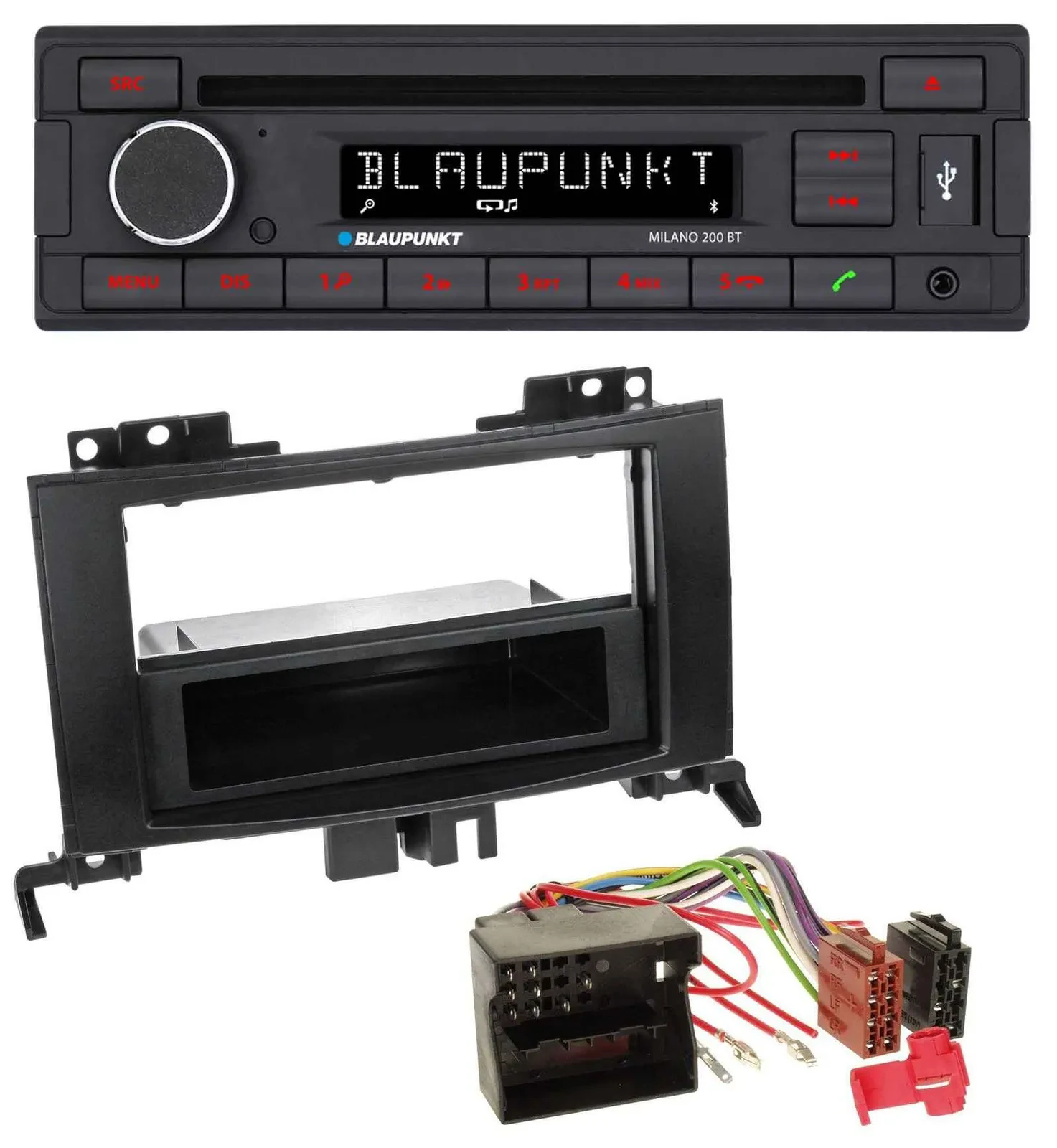 Blaupunkt MP3 USB CD Bluetooth AUX Autoradio für Mercedes Sprinter ab 06 schwarz
