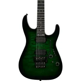 Charvel Pro-Mod Plus Dinky DK24 HH FR QM Electric Guitar - Cloaked Emerald Green