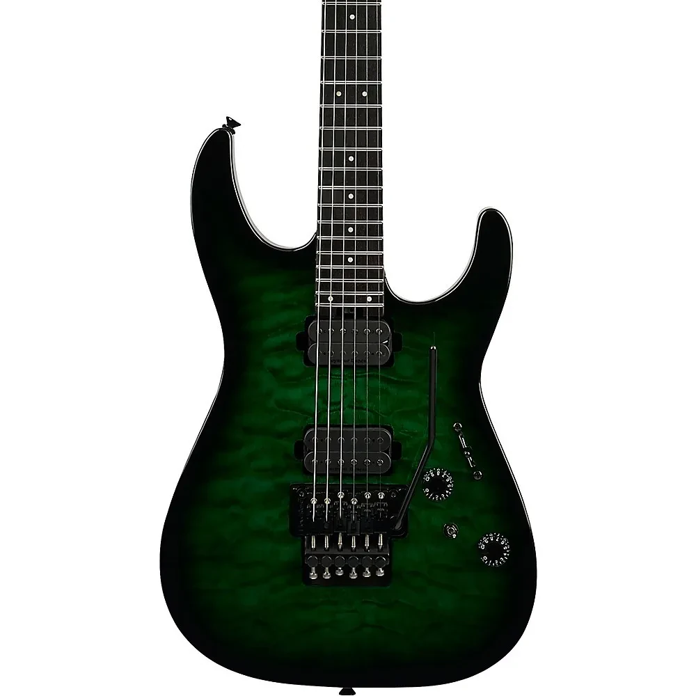 Charvel Pro-Mod Plus Dinky DK24 HH FR QM Electric Guitar - Cloaked Emerald Green