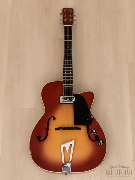 Полуакустическая гитара Martin F-50 Hollowbody Shaded Top USA 1964 w/DeArmond