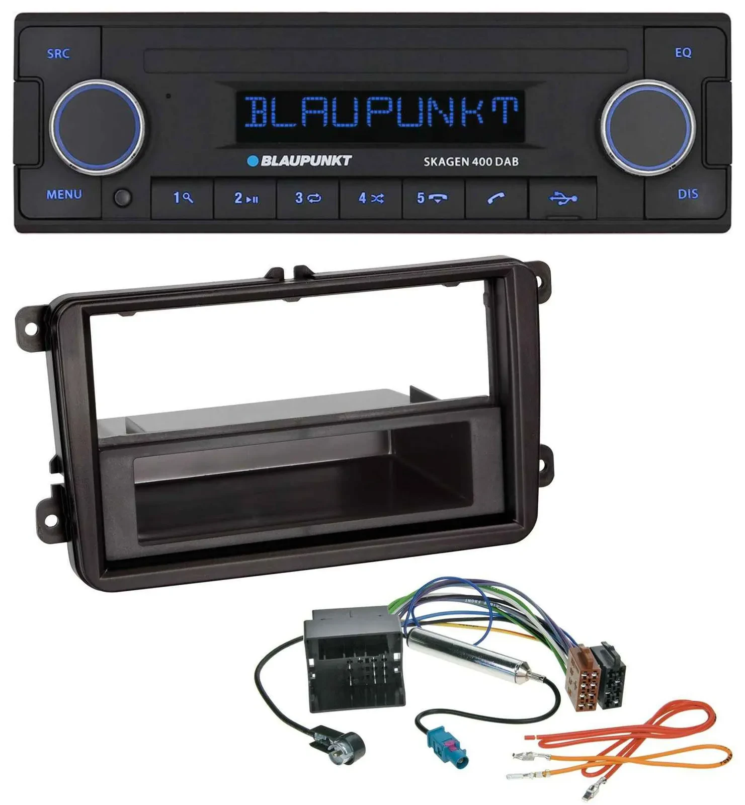 Автомагнитола для Seat Alhambra (с 2010), Leon (2009–2012) Blaupunkt DAB, USB, Bluetooth, MP3