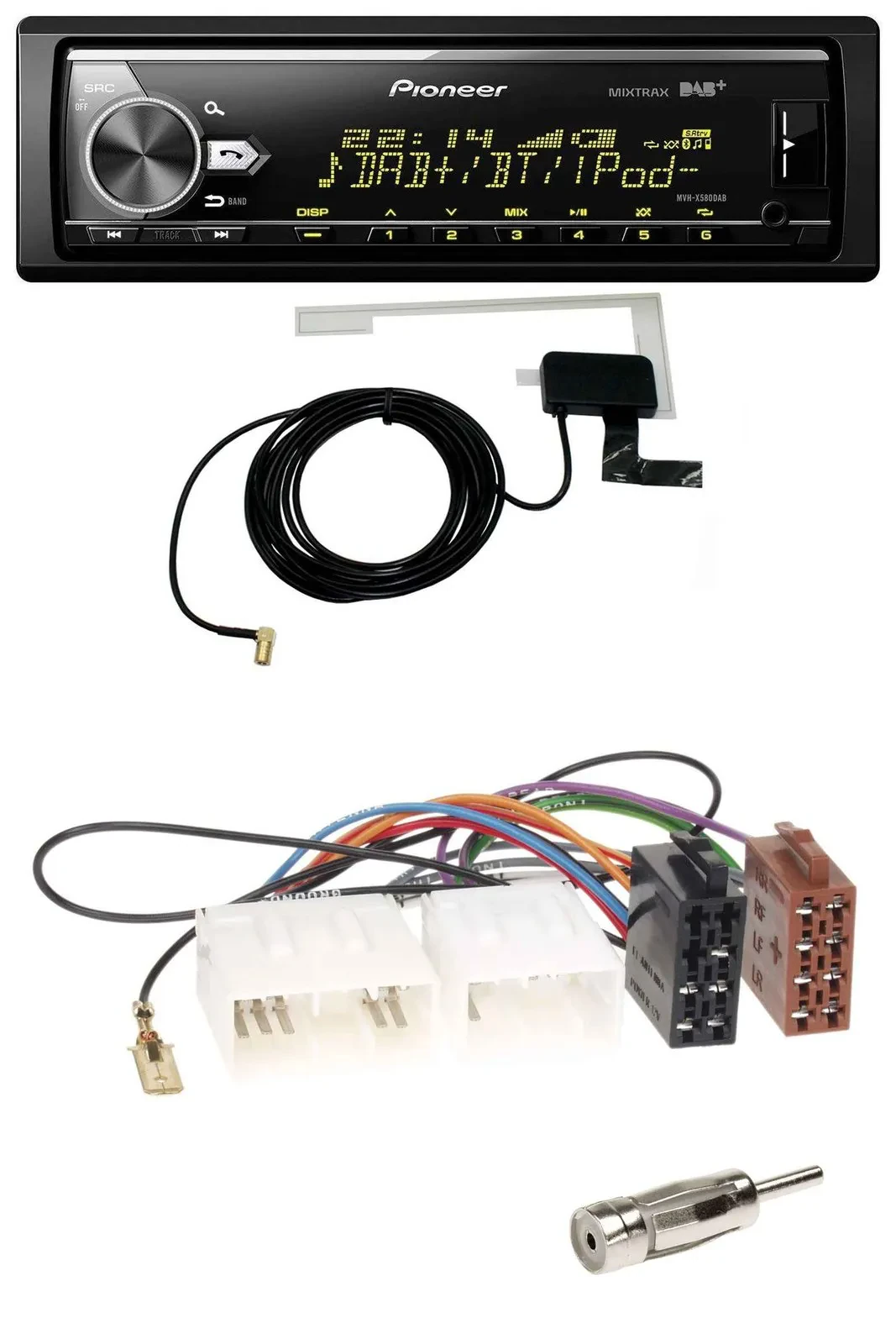 Pioneer Bluetooth DAB USB MP3 Autoradio für Mazda MX-5 (1989-2000)
