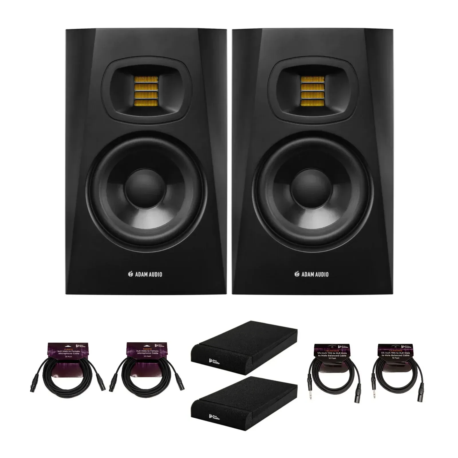 Активный студийный монитор ADAM Audio T8V Black с аксессуарами (пара)