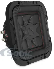 Kicker L7T84 L7T Series 350W RMS 8” 4 Ohm Square Car Audio Subwoofer