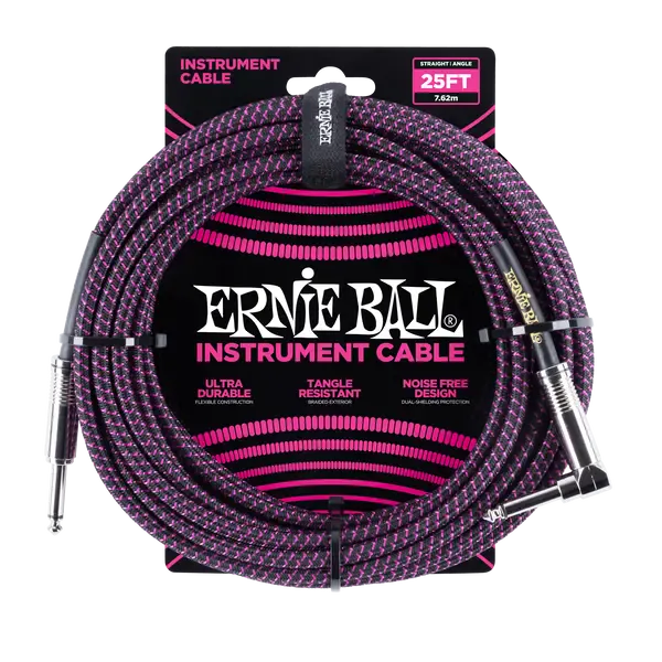 Инструментальный кабель Ernie Ball 6068 7.5м Braided Purple