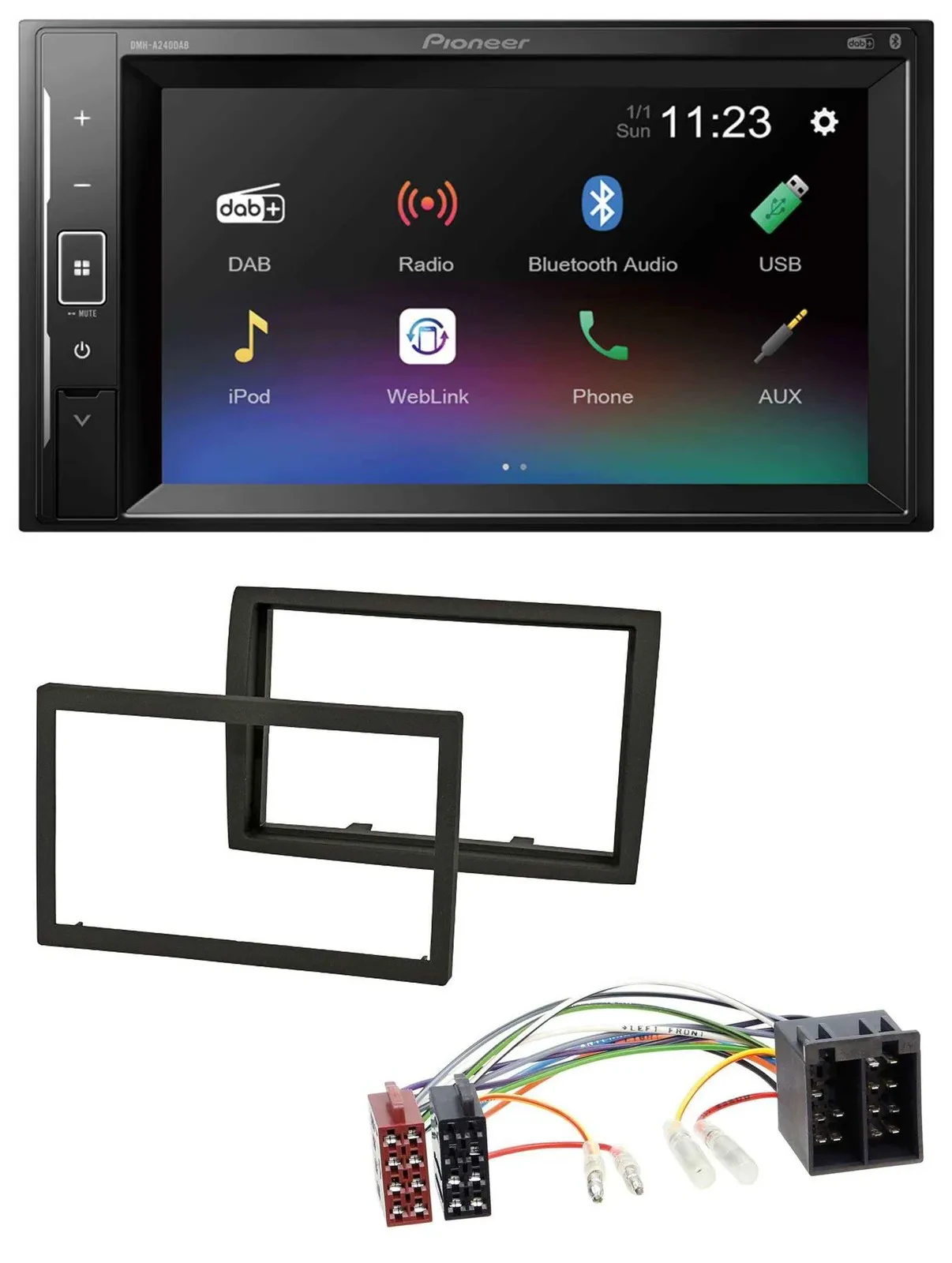 Pioneer DAB MP3 2DIN Bluetooth USB Autoradio für Citroen Jumper 11-21 Peugeot Bo