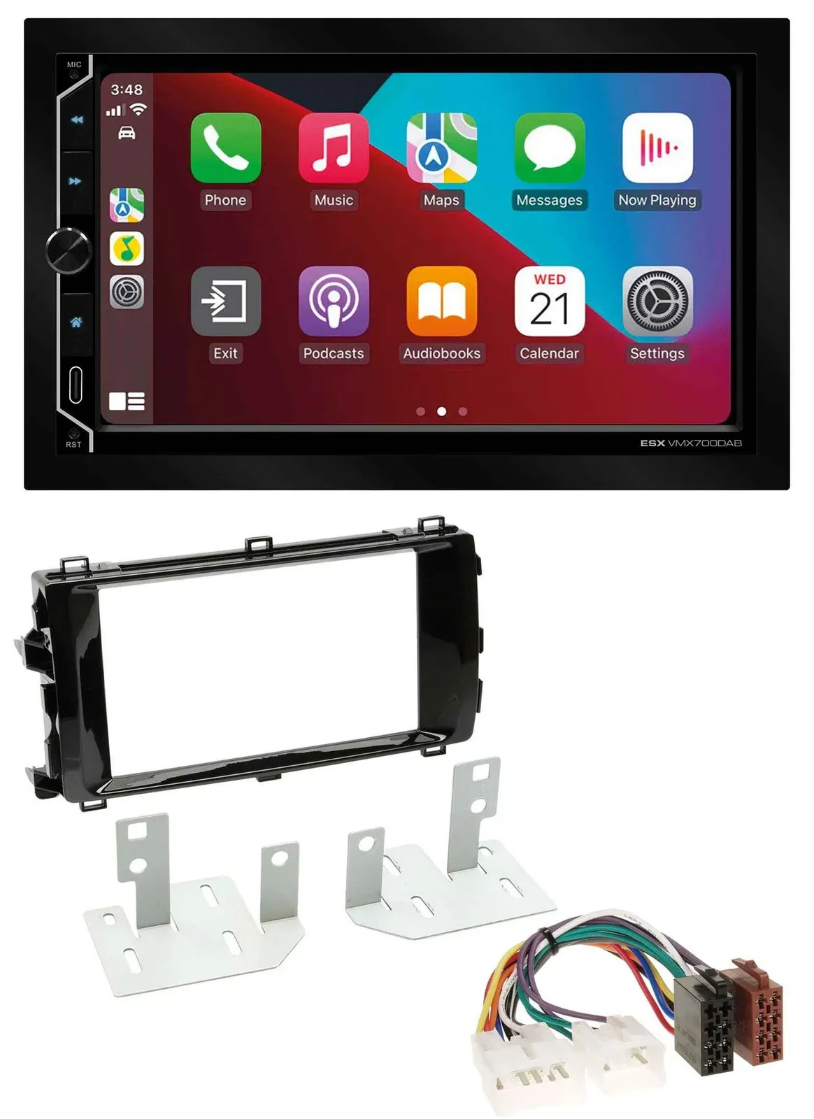 Автомагнитола для Toyota Auris (с 2013) ESX 2-DIN, DAB, USB, MP3, Bluetooth