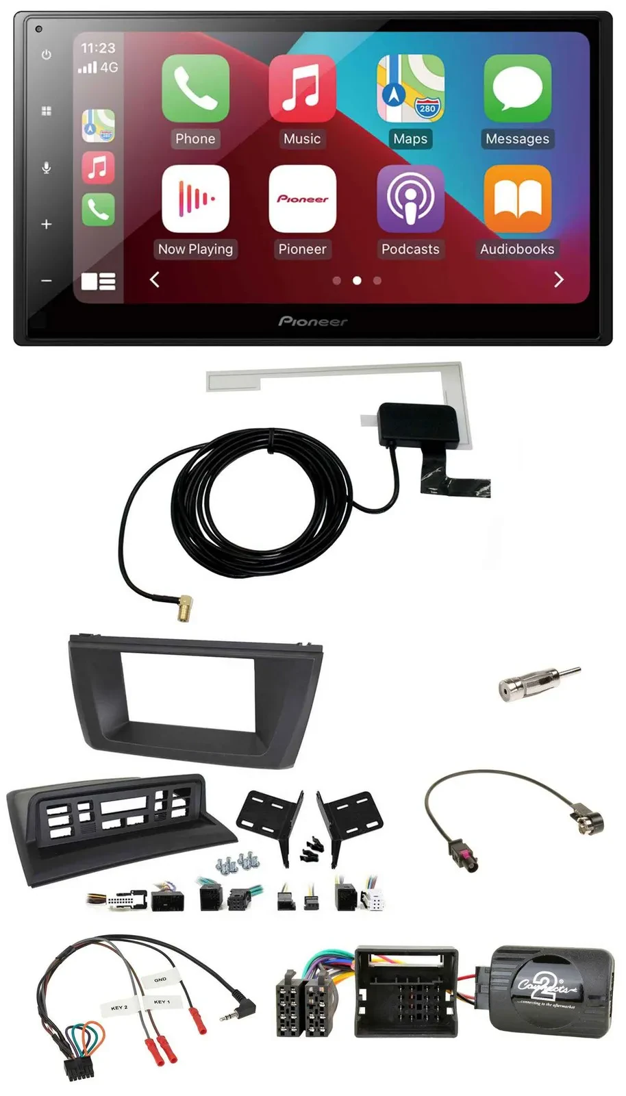 Автомагнитола для BMW X3 E83 (2004–2010) Pioneer 2DIN, USB, Bluetooth, DAB