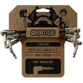 Патч-кабель инструментальный Orange CA038 Crush 0.15 м (3 штуки)