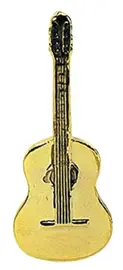 Сувенир значок Gewa Pins Classic Guitar Gold