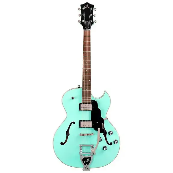 Электрогитара полуакустическая Guild Starfire I SC Guild Vibrato Tailpiece Semi-Hollow Sea Foam Green