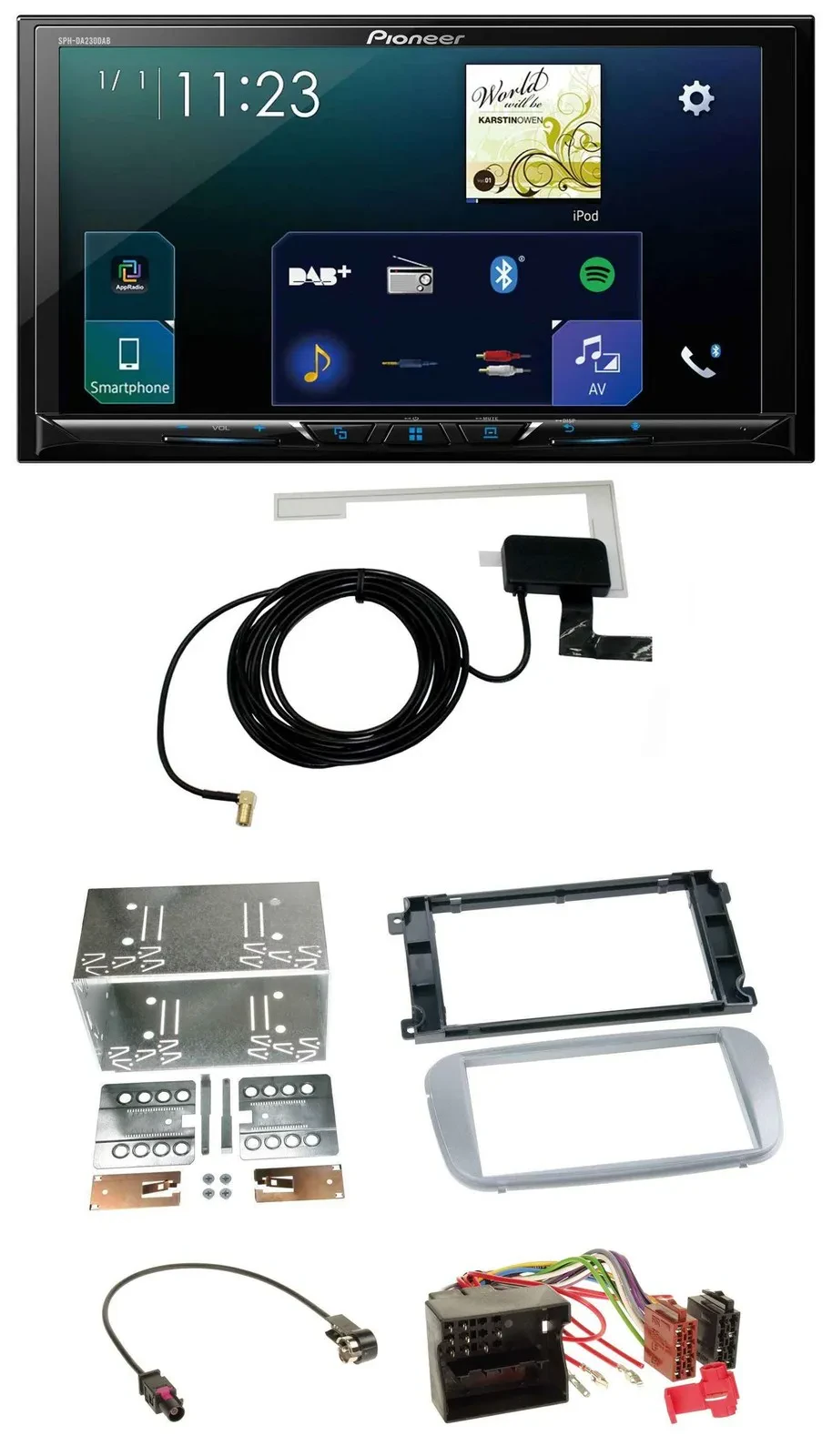Автомагнитола для Ford Mondeo (2007–2014), S-Max Pioneer 2DIN, DAB, USB, Bluetooth, MP3