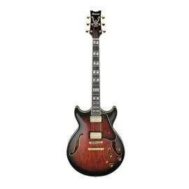 Ibanez AM Artstar 6 String Electric Guitar (Dark Brown Sunburst) with Case