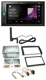 Pioneer MP3 DAB AUX 2DIN Bluetooth Autoradio für Skoda Fabia 2004-2007 6Y Faceli