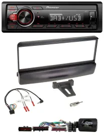 Pioneer MP3 1DIN DAB USB Lenkrad Autoradio für Ford Mondeo 2000-02 schwarz