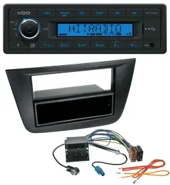 Автомагнитола VDO Bluetooth USB AUX MP3 для Seat Toledo/Altea (с 2005), черный