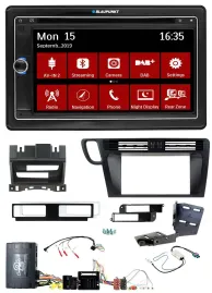 Blaupunkt Bluetooth DAB 2DIN USB DVD Lenkrad Autoradio für Audi Q5 08-17 8R Info