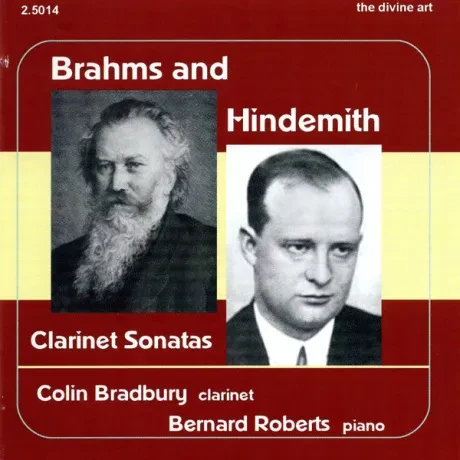 PAUL HINDEMITH / COLIN BRADBURY / BERNARD ROBERTS - Brahms: Clarinet Sonatas (CD)
