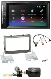 Pioneer DAB Lenkrad 2DIN Bluetooth USB Autoradio für SSangYong Rodius ab 2013