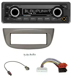 Автомагнитола для Renault Twingo (с 2015) Blaupunkt Bluetooth, USB, AUX, MP3 бежево-серый