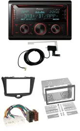 Автомагнитола Pioneer 2DIN, MP3, DAB, USB, CD, Bluetooth для Toyota Yaris (2003–2005)