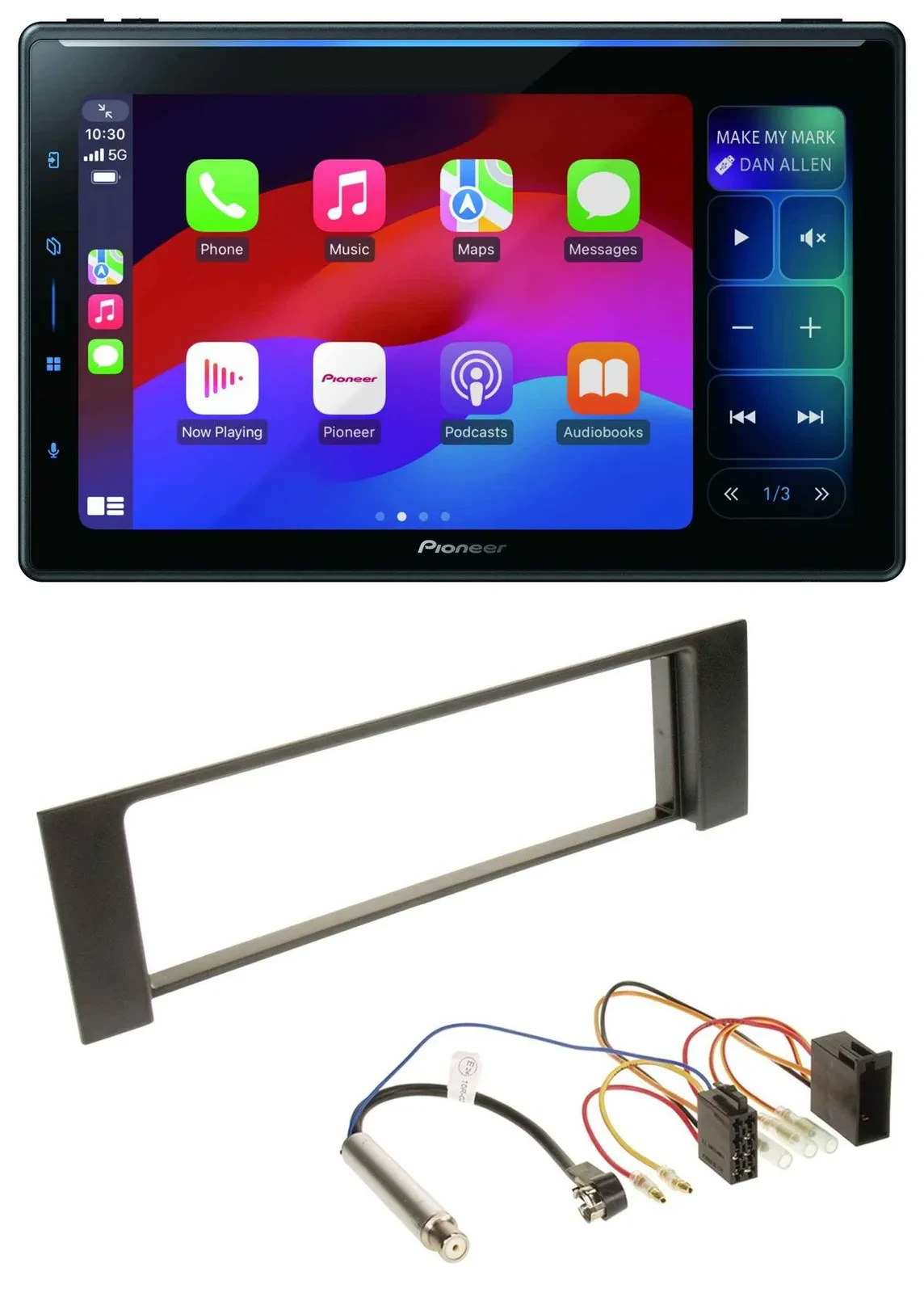 Автомагнитола для Audi A4 (B6, 2000–2004) Pioneer Bluetooth DAB MP3 USB, ISO