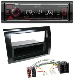 Kenwood MP3 Bluetooth USB DAB Autoradio für Fiat Bravo (ab 2007)