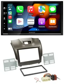 Kenwood DAB USB Bluetooth 2DIN MP3 Autoradio für Isuzu D-Max ab 2012 grau