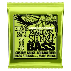Струны для бас-гитары Ernie Ball 2856 Regular Slinky Medium Scale 45-105
