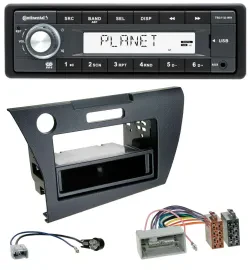 Continental USB MP3 AUX 1DIN Autoradio für Honda CR-Z (ZF1, ab 2010)