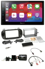 Pioneer DAB USB Lenkrad Bluetooth 2DIN Autoradio für Fiat 500 08-15 soft touch