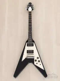 Электрогитара Greco Flying V FV-650 HH Black w/gigbag Japan 1990