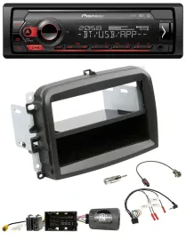 Pioneer Lenkrad USB DAB Bluetooth Autoradio für Fiat 500 L (ab 2012)