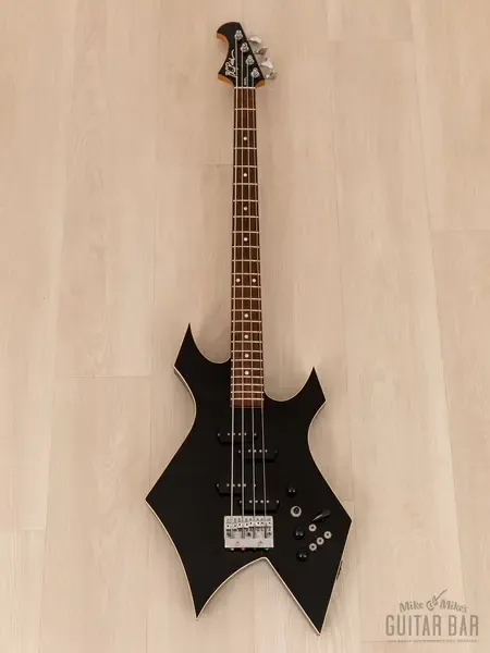 Бас-гитара B.C. Rich NJ Series Warlock Black Nikki Sixx Japan 1986