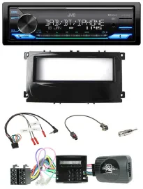 Автомагнитола JVC Bluetooth, DAB, USB, совместимая с кнопками на руле для Ford Galaxy/Focus/C-Max (CAN, с 2007)