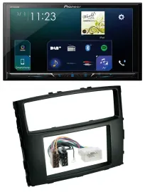 Pioneer MP3 Bluetooth USB 2DIN DAB Autoradio für Mitsubishi Pajero 2006-2014