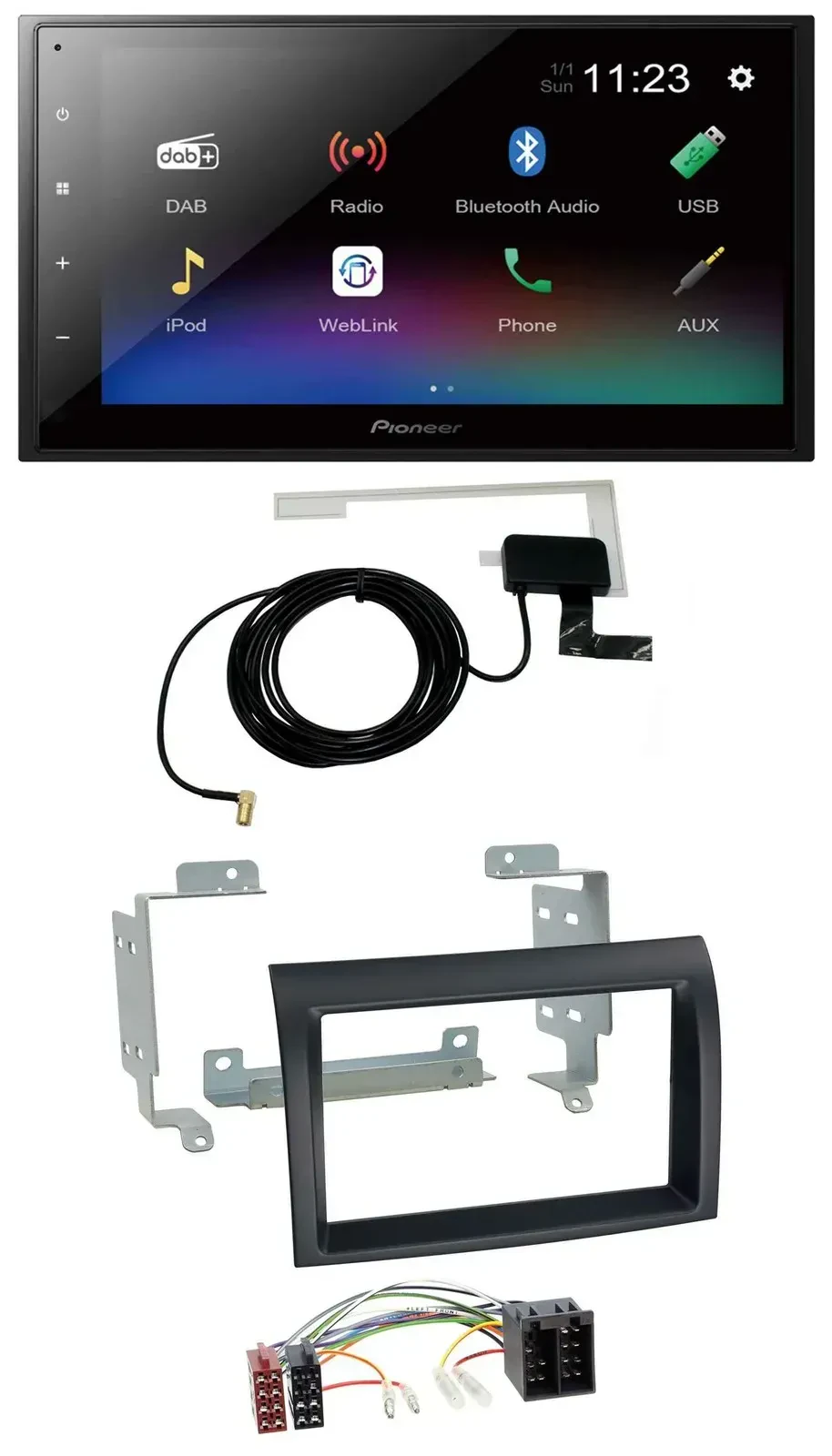 Pioneer DAB MP3 Bluetooth 2DIN USB Autoradio für Citroen Jumper Peugeot Boxer Fi