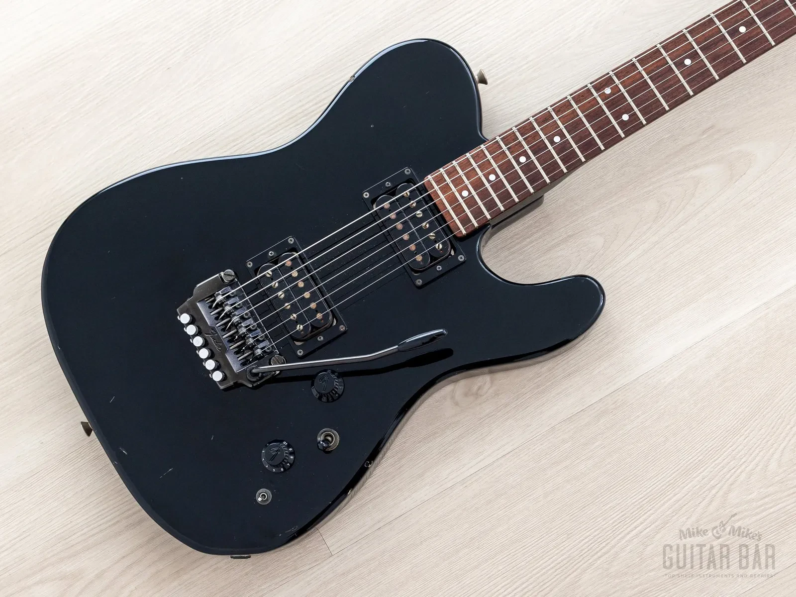 1984 Fender Boxer Series Telecaster TL555 HH Vintage Guitar Black, Japan MIJ