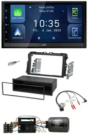 JVC DAB Bluetooth Lenkrad USB 2DIN Autoradio für Opel Vivaro 2011-2015