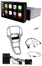 Pioneer Bluetooth Lenkrad DAB USB Autoradio für Opel Astra J 09-16 Platin silber