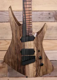 Music Man Kaizen Black Limba 7-String Electric Guitar Natural w/ Case