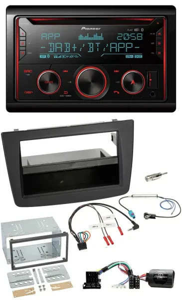 Pioneer 2DIN DAB Lenkrad Bluetooth USB CD Autoradio für Alfa Romeo Mito 08-14 sc