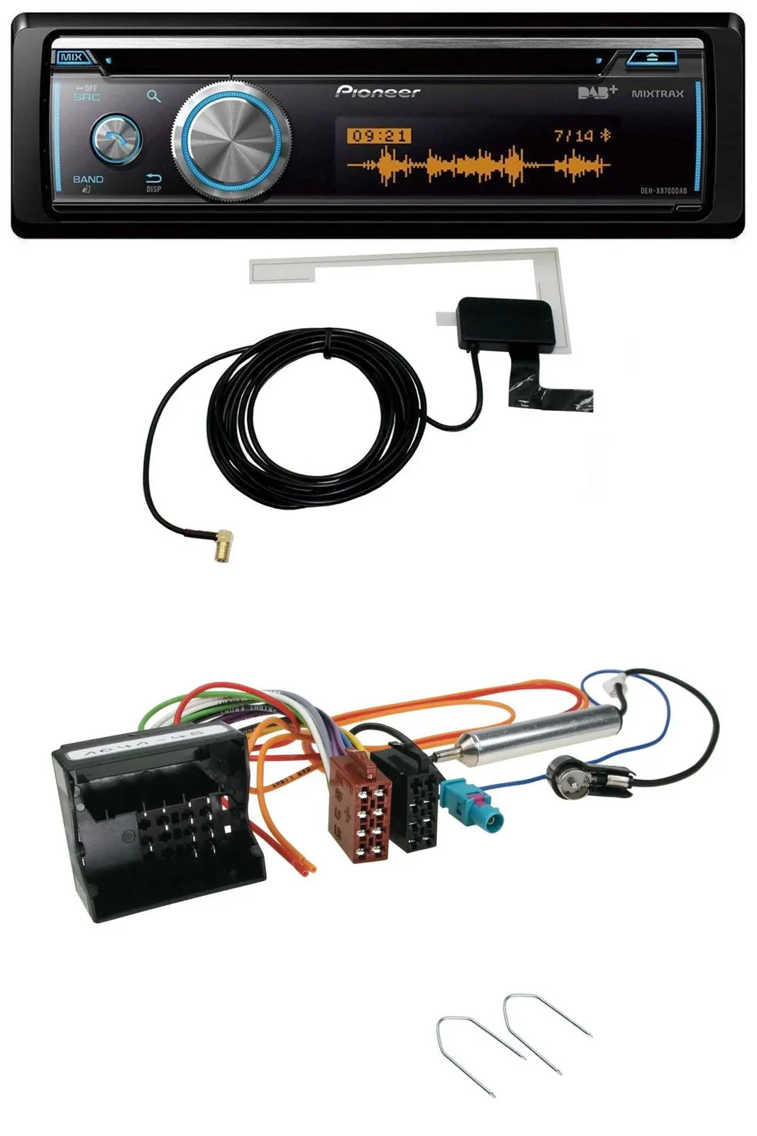 Pioneer Bluetooth DAB MP3 USB CD Autoradio für Peugeot Expert ab 2016 Traveller