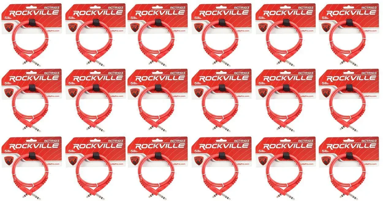 Коммутационный кабель Rockville RCTR103R Red 0.9 м (18 штук)